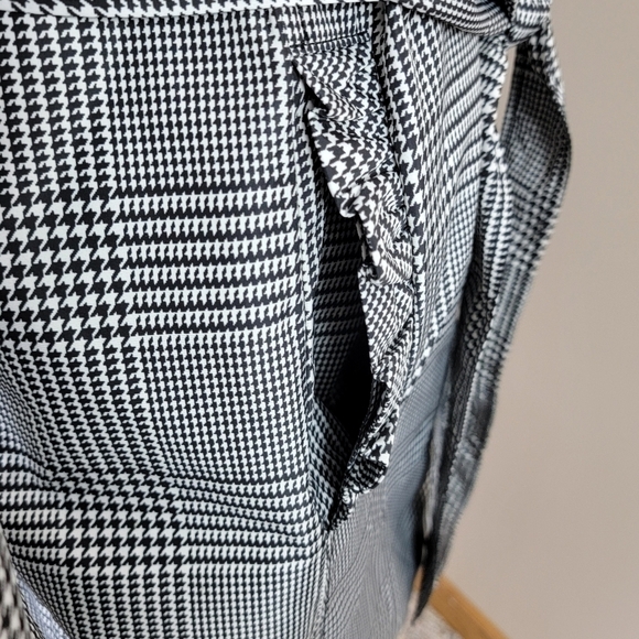 Talbots Petites Glen Houndstooth Plaid Water Resistant Trench/Rain Coat Sz 16P - Picture 10 of 13